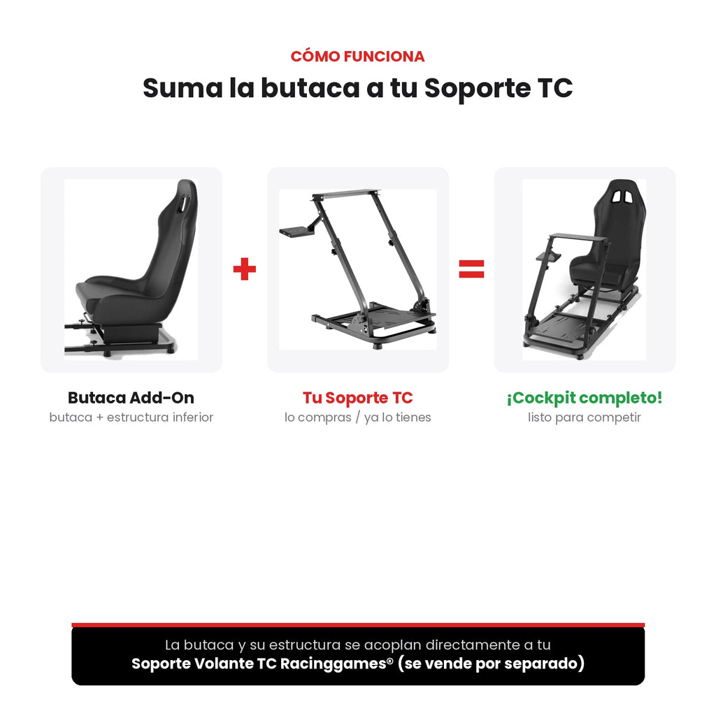 Butaca + Base Add-On para Soporte TC