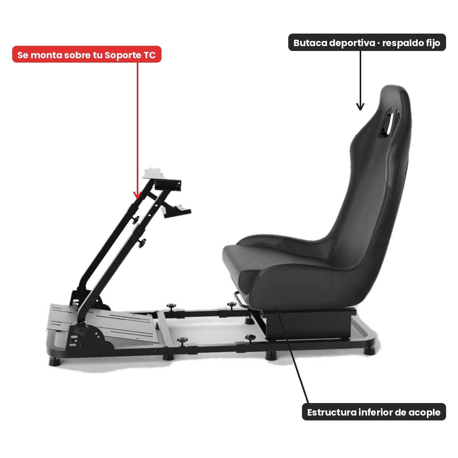 Butaca + Base Add-On para Soporte TC