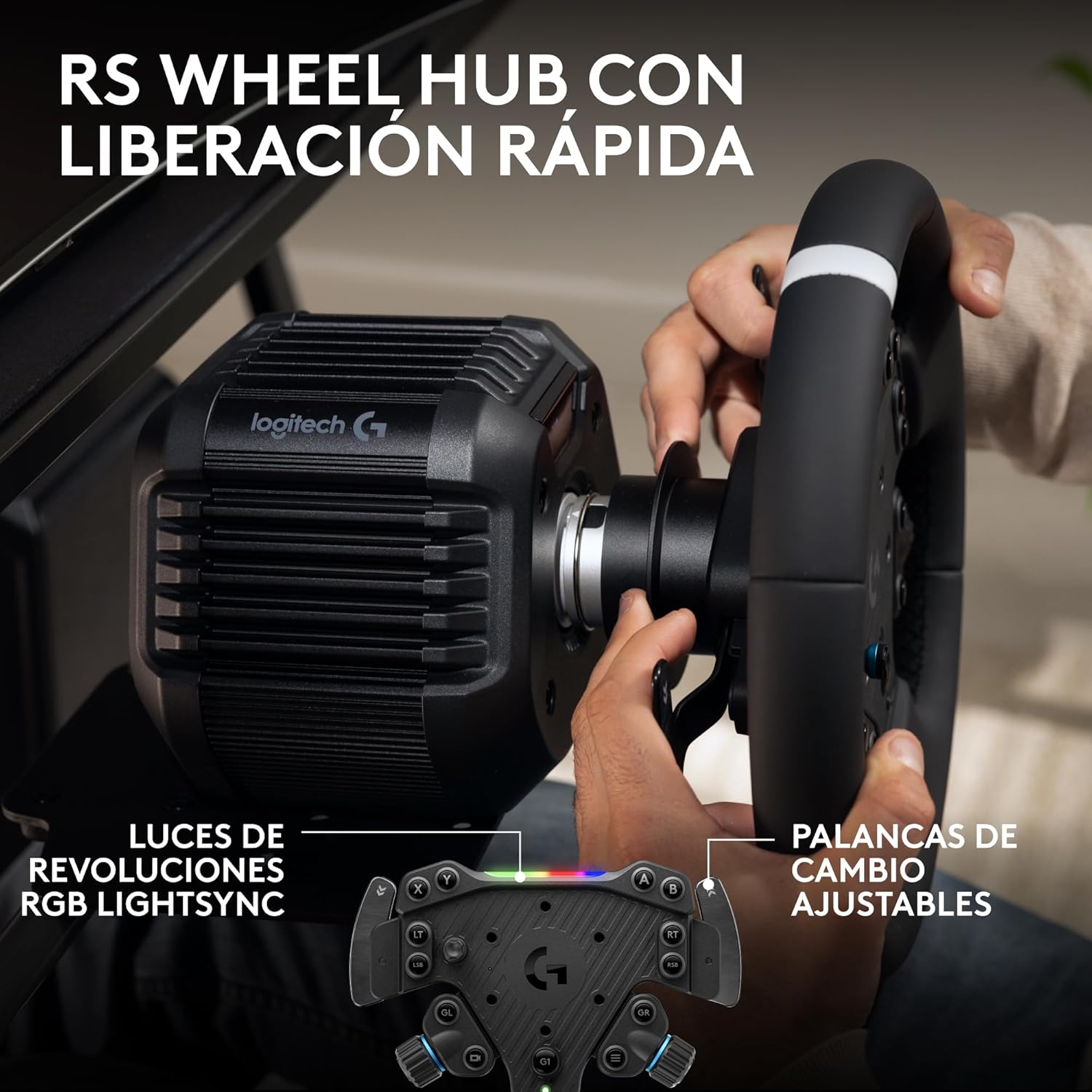 Volante de carreras Logitech RS50 System