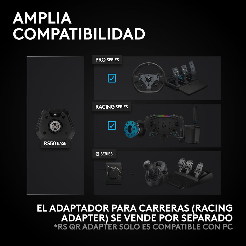 Volante de carreras Logitech RS50 System