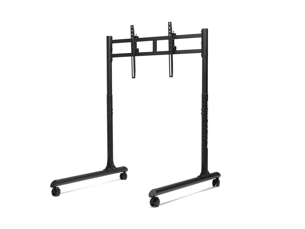 Round Tube Freestanding Single Monitor Stand