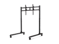 Round Tube Freestanding Single Monitor Stand