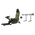 Pack Boeing Military + Round Tube Triple Monitor Stand