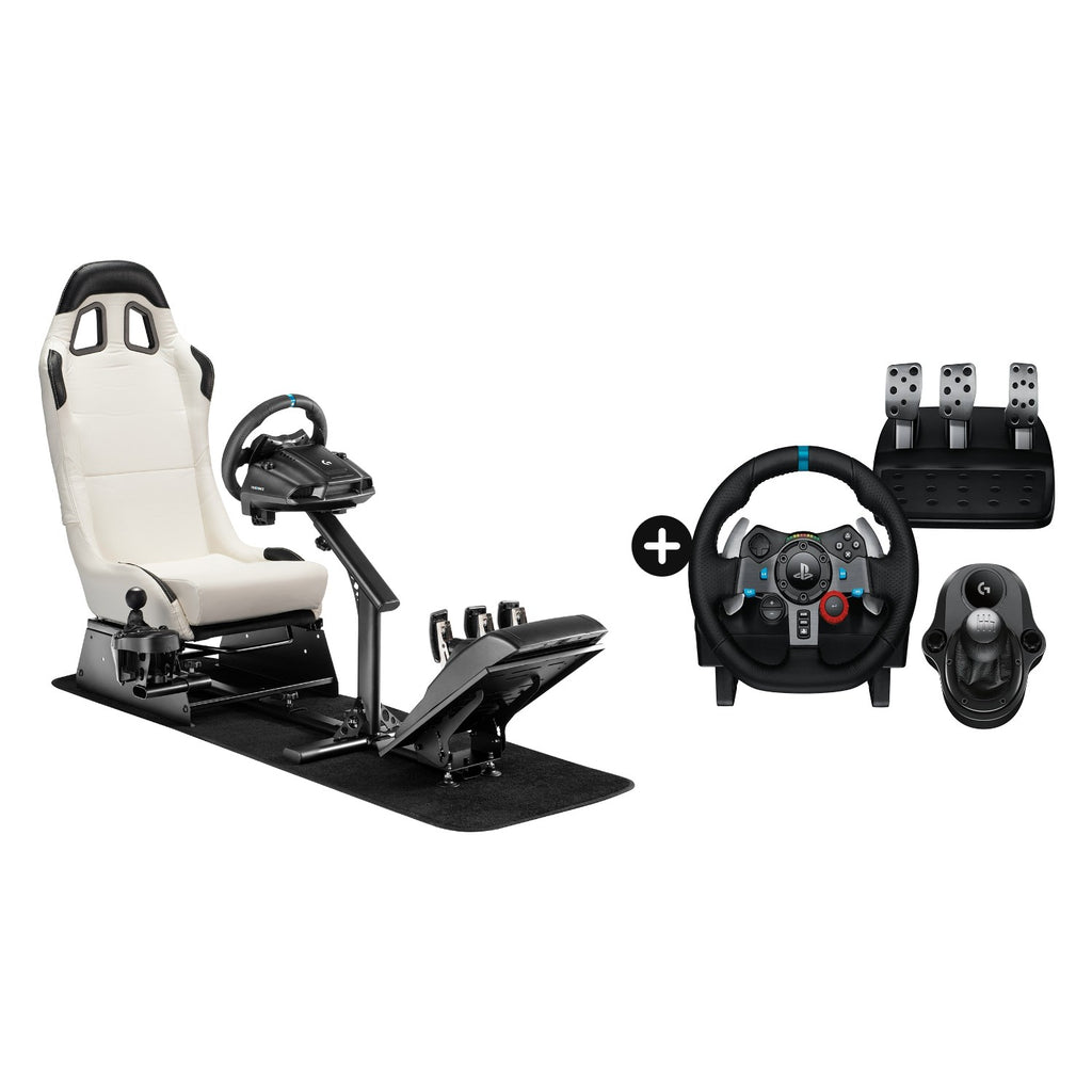 Pack Cockpit Turismo Blanco + Volante Logitech G29 SE