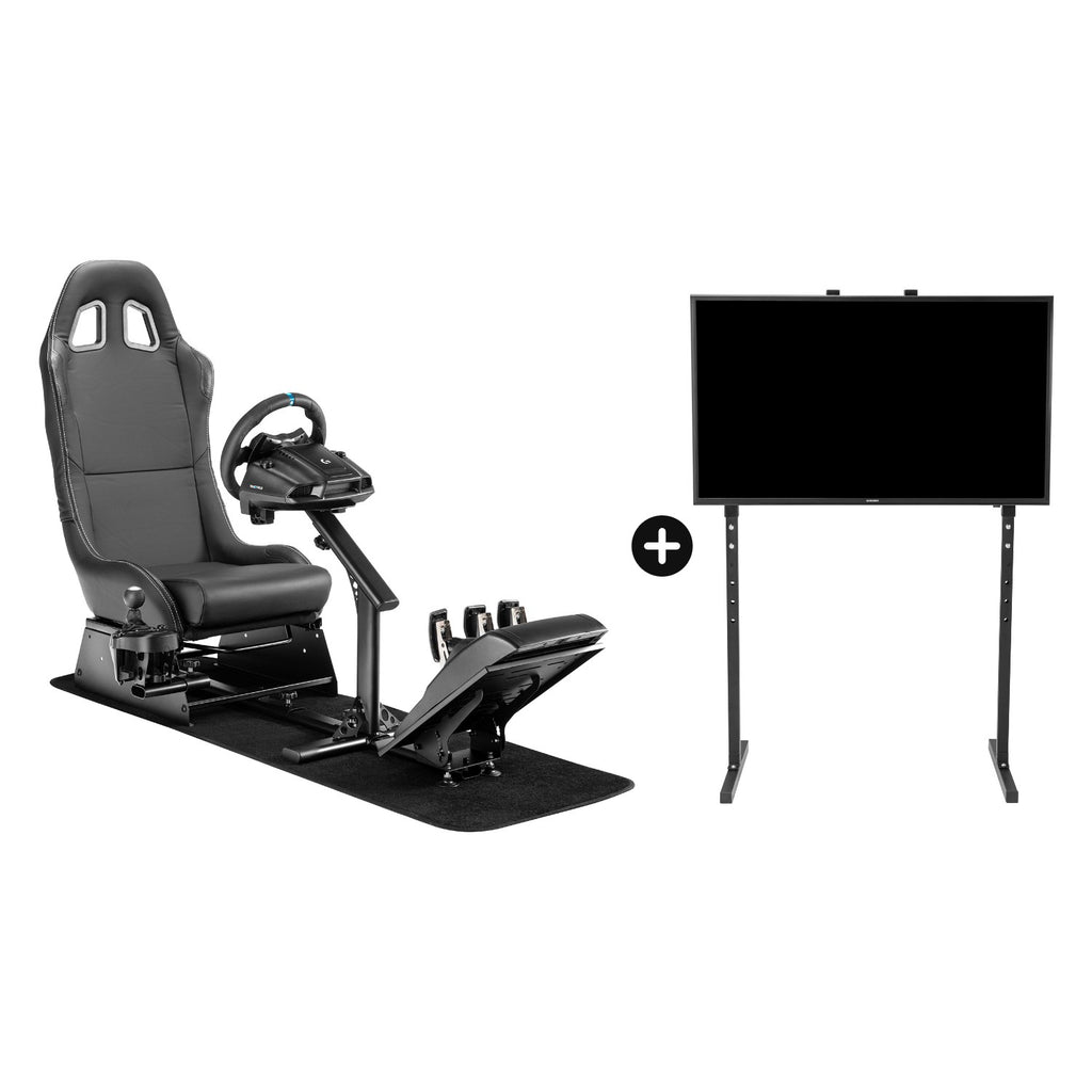 Pack Cockpit Turismo Negro + Soporte TV