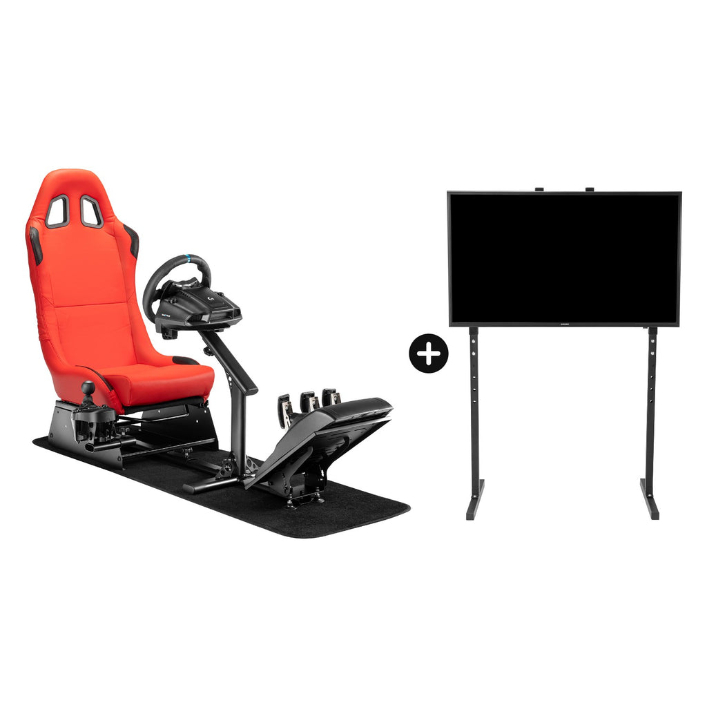 Pack Cockpit Turismo Rojo + Soporte TV