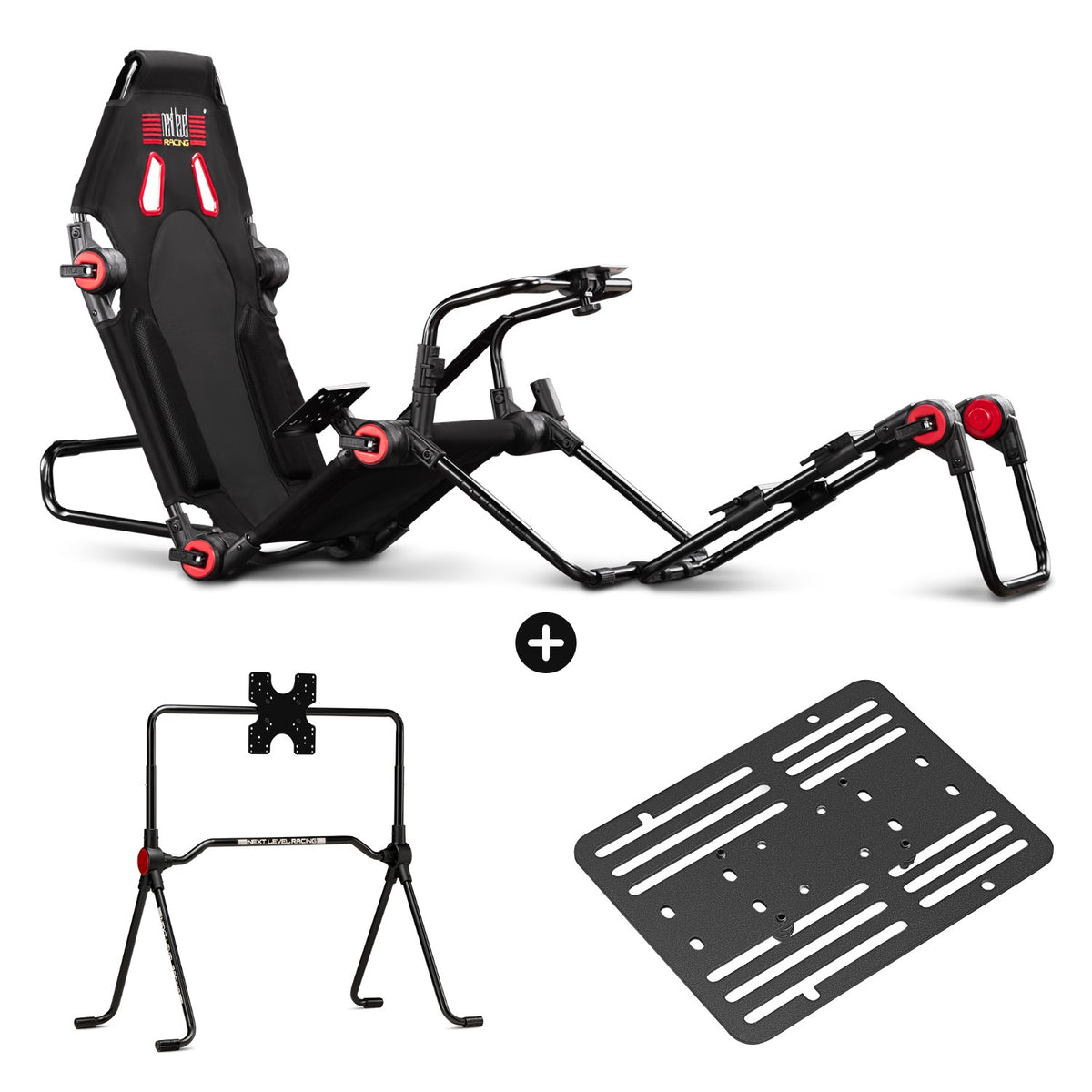 Pack F-GT Lite + Lite Monitor Stand + Handbrake Plate