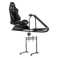 Pack GT Racer V2 + Round Tube Single Monitor Stand