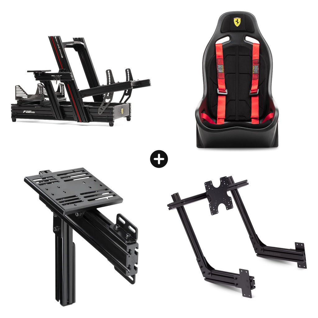 Pack Scuderia Ferrari Full: F-GT Elite 160 + ES1 + Elite Shifter + Direct Monitor Mount