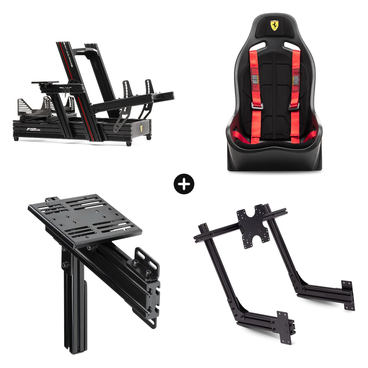 Pack Scuderia Ferrari Full: F-GT Elite 160 + ES1 + Elite Shifter + Direct Monitor Mount